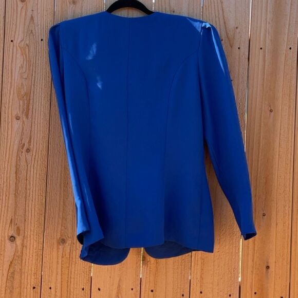 Take 50% OFF- In The Mood Blue Women's Jacket, Size-10 - Picture 4 of 6
